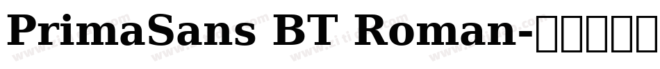 PrimaSans BT Roman字体转换